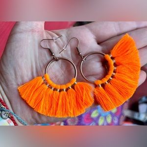 3 pairs of tassel earrings all together